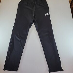 Adidas Track Pants Black Mens/Wome Small Athletic Zipper Ankle & Pockets